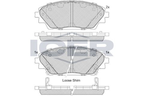 Колодки тормозные (передние) Mazda 3 13-/CX-3 15-