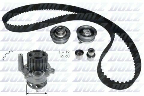 Комплект ГРМ (насос + ремінь + 4 ролики) POLO 1.9 SDI 01-09, SKODA FABIA I Combi 1.9 SDI 00-07 SEAT IBIZA III 1.9 SDI 02-05 VW Комплект ГРМ (насос + ремінь + 4 ролики) POLO 1.9 SDI 01-09, SKODA FABIA I Combi 1.9 SDI 00-07 SEAT IBIZA III 1.9 SDI 02-05 VW