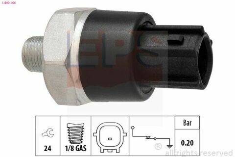 EPS NISSAN Датчик давления масла Primera 1,6-2,2 02-. Qashqai, Note, Micra, X-Trail, Tiida, OPEL Movano 3.0D 03-, RENAULT Master 3.0dCI 03-.