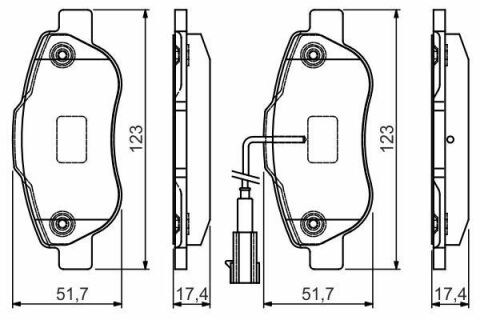 Тормозные колодки передние Citroen Nemo