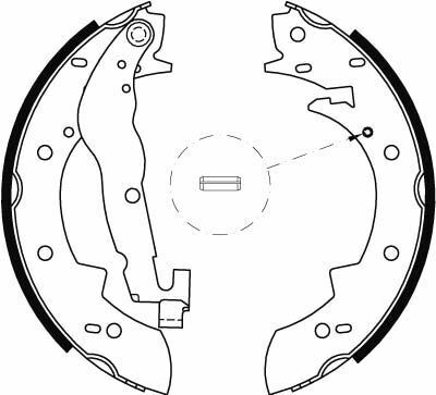 Комплект тормозных колодок из 4 шт. барабанов