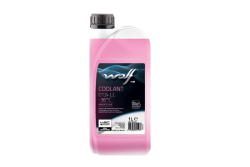 Антифриз WOLF COOLANT G12+ LL -36°C (красный), 1 литр