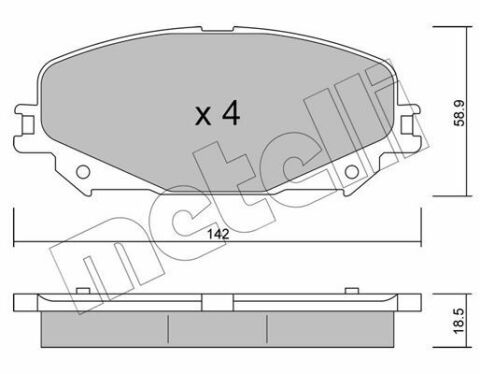 Колодки гальмівні (передні) Renault Scenic IV 16-/Megane IV 15-/Espace V 15-