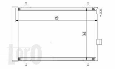 Радіатор кондиціонера Citroen C5 II/III/C6/Peugeot 407 1.6-3.0D 04-