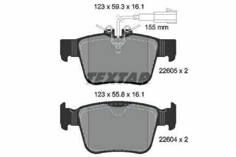 Колодки гальмівні (задні) Alfa Romeo Giulia/Stelvio/Mazerati Levante 15- (с датчиком) (Teves) Q+