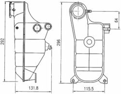 Расширительный бачок MERCEDES W201/W124/C124 Расширительный бачок MERCEDES W201/W124/C124