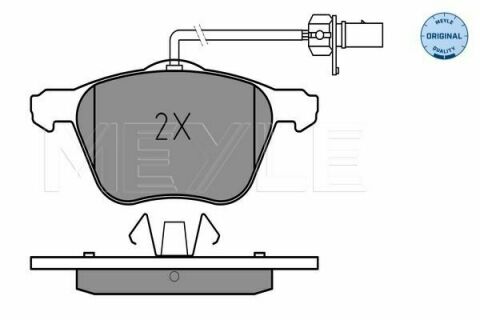 Колодки тормозные (передние) Seat Alhambra/VW Sharan 1.8-1.9 TDI 95-10 (с датчиками) (161.6x19.4)