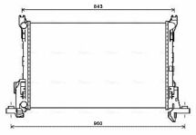 Радіатор охолодження двигуна. TALENTO 1.6 D 16-, OPEL, RENAULT FIAT Радіатор охолодження двигуна. TALENTO 1.6 D 16-, OPEL, RENAULT FIAT