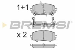 Гальмівні колодки перед. Hyundai i20 08-15 (Mando) Гальмівні колодки перед. Hyundai i20 08-15 (Mando)
