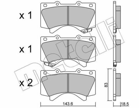 Колодки тормозные (передние) Toyota Land Cruiser Prado 09-/200/Sequoia/Tundra/Lexus LX 07-