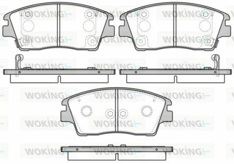 Тормозные колодки пер. Hyundai Tucson 1.6-2.0 14-