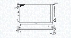 радиатор FIAT NEW PANDA BENZ. A.C. [350213382000]