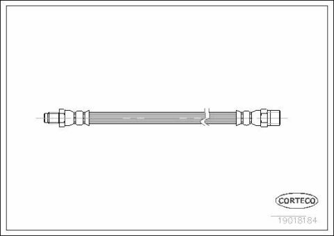 Шланг тормозной (задний) VW T4 96-03/Golf II/Passat 96-