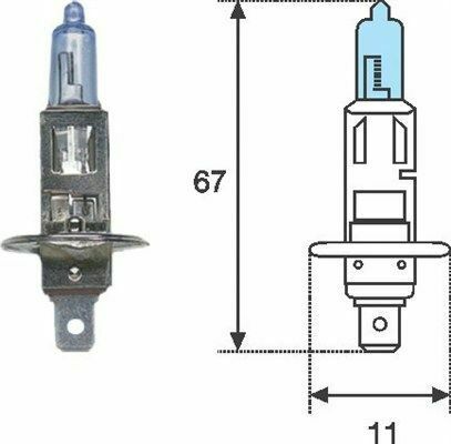 MAGNETI MARELLI H1 12V 55W BLUE LIGHT Автолампа (4000k)