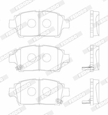 FERODO TOYOTA Гальмівні колодки передн. Corolla 02-, Yaris