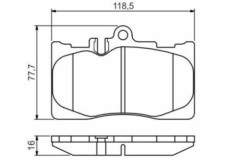 Колодки гальмівні (передні) Lexus GS 07-11/LS 00-06