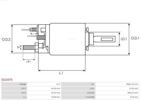 Реле стартера втягуюче (12V) Kia Sorento 2.4 CVVT/GDI 09-/2.0 CVVT 10-15 Реле стартера втягуюче (12V) Kia Sorento 2.4 CVVT/GDI 09-/2.0 CVVT 10-15