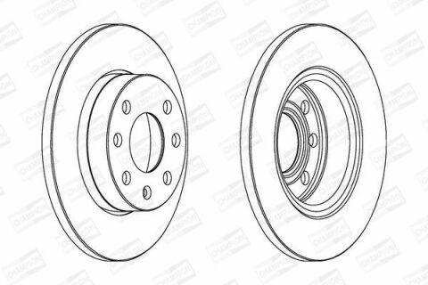 Диск гальмівний Astra F, Corsa, Kadett D/E, Vectra A 1.0/1.8 81-00 OPEL