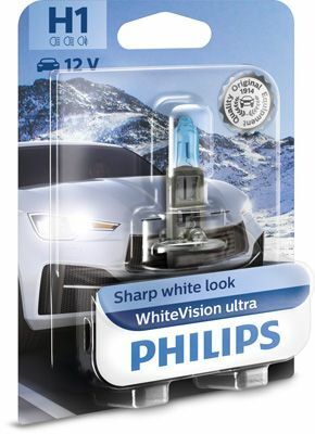 Лампа H1 WhiteVision ultra +60% (3700K) B1 12V 55W P14,5s (замена 12258WHVB1)