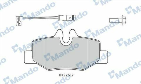 MBF015209 MANDO Гальмівні колодки до дисків
