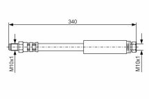 Шланг тормозной передний Scorpio 95- BMW E30 2,5 FORD