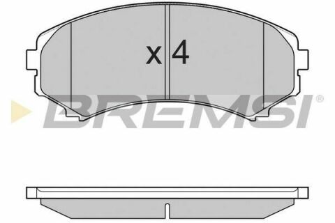 Тормозные колодки пер. Mitsubishi Grandis 04-11/Pajero 90- (sumitomo)