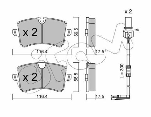 Колодки гальмівні задні audi a6/7 11-