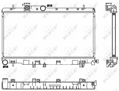 Радиатор охлаждения Subaru Impreza 1.6-2.5 00-09