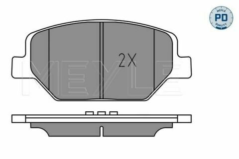 Колодки гальмівні (передні) Opel Insignia 1.5-2.0 CDTi 17-