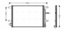 Радіатор кондиціонера Audi A4/6 1.6/3.0 00-VW