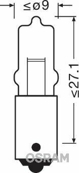 Автолампа H20W 12V 20W BA9s (освещение салона) Автолампа H20W 12V 20W BA9s (освещение салона)