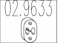 Гумовий елемент кріплення вихлопної системи Гумовий елемент кріплення вихлопної системи