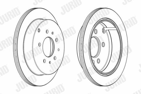 JURID Диск торм. зад. MAZDA MPV