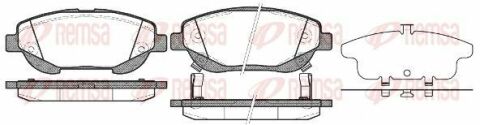 Колодки тормозные передние avensis 2,0-2,2 08-