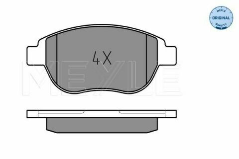 Колодки тормозные (передние) Citroen Berlingo 00-11/C4 1.6 THP/VTi 04-/Peugeot 207/307 02- (Bosch)