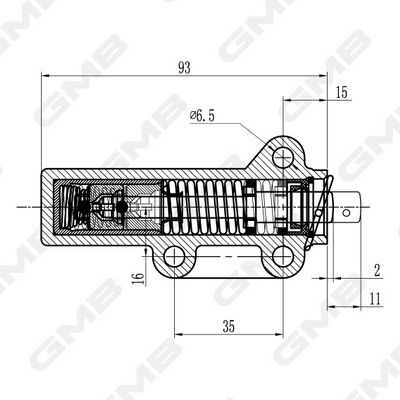 Натяжное устройство a6/a8, passat 2,4/2,8 96- vw