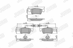 Тормозные колодки задние Volkswagen Touareg 2002– Тормозные колодки задние Volkswagen Touareg 2002–