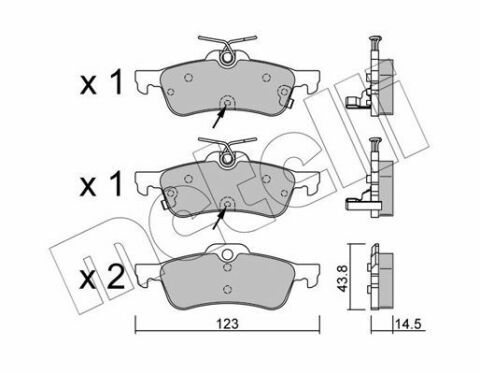 Колодки тормозные (задние) Honda Civic IX 1.4-2.2D 12-