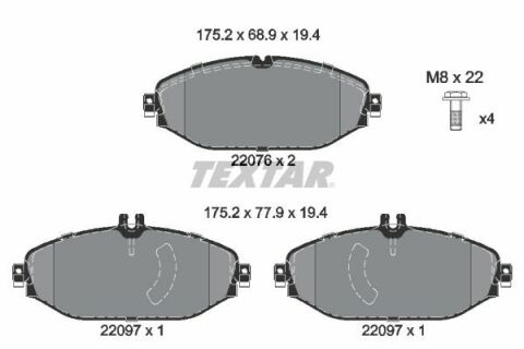 Колодки тормозные (передние) MB C-class (W205/S205/C205)/E-class (W213/S213/C238) 13- (TRW) Q+