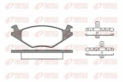 VW Гальмівні колодки передн. Golf II, Polo -90Seat Ibiza, Cordoba (17,3mm)