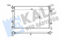Радіатор охлаждения jetta iv 1.6/2.5 10-