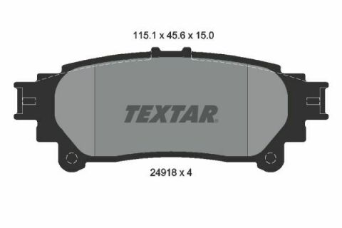 Колодки тормозные (задние) Lexus RX 08-15/Toyota Prius 11-