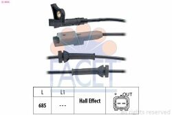Датчик ABS Peugeot 307, 00- перед Л/Пр Датчик ABS Peugeot 307, 00- перед Л/Пр