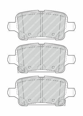 Комплект тормозных колодок из 4 шт. дисковые