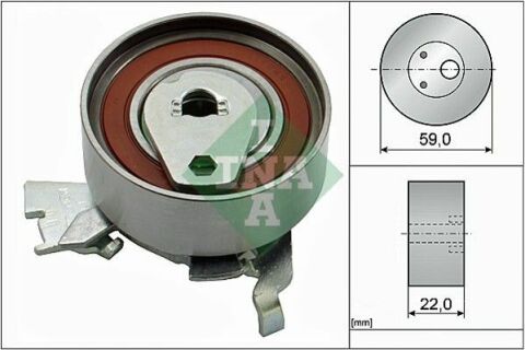 Ролик ГРМ Opel Omega A 1.8/2.0i 86-94 (натяжний) (59x22)