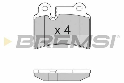 Тормозные колодки зад. VW Touareg 02-10 (brembo)