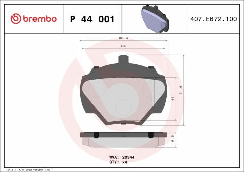 Тормозные колодки дисковые комплект LAND ROVER Defender 07-16, Discovery I 89-98, Defender 90-06