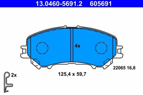 Колодки тормозные (передние) Nissan Qashqai II/X-Trail/ Renault Kadjar 13-