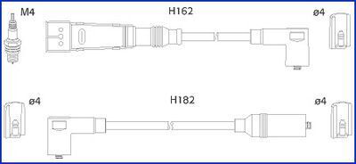 Дріт запалювання ibiza,cordoba 1.4i 93-. vw golf iii 1,4 huco