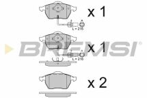 Тормозные колодки пер. Passat B5/Audi A4/A6 00-05 (с датчиком)